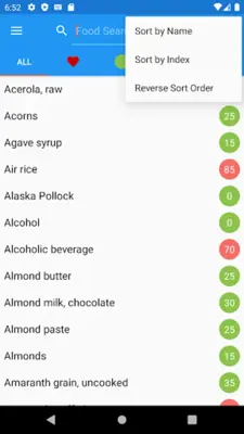 Glycemic Index android App screenshot 3